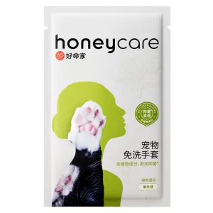 '10% OFF/BUNDLE DEAL': Honey Care SPA Cleansing Glove Wipes For Cats & Dogs