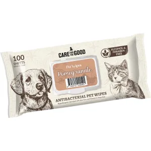 3 FOR $11.70: Care For The Good Antibacterial Pet Wipes For Cats & Dogs (Pomegranate) 100pc