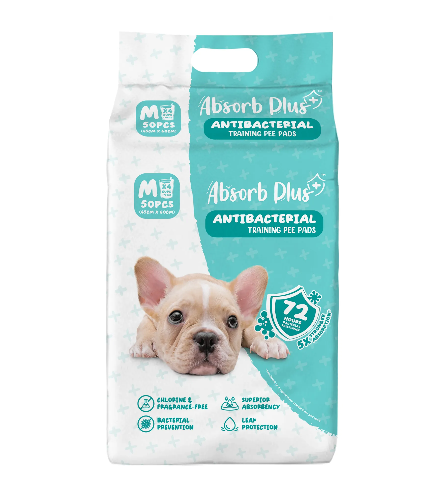 Absorb Plus Antibacterial Dog Training Pee Pad