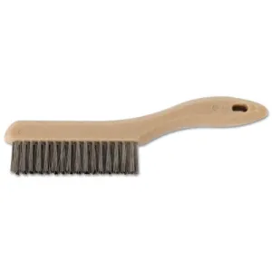 Advance Brush Shoe Handle Scratch Brushes, 10 1/4", 4X16 Rows, SS Wire, Plastic Handle, 85039