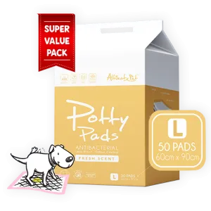 Altimate Pet Potty Pee Pads Antibacterial L 60cm x 90cm - 50pcs