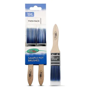 Axus Decor Sample Pot Paint Brush - Twin Pack