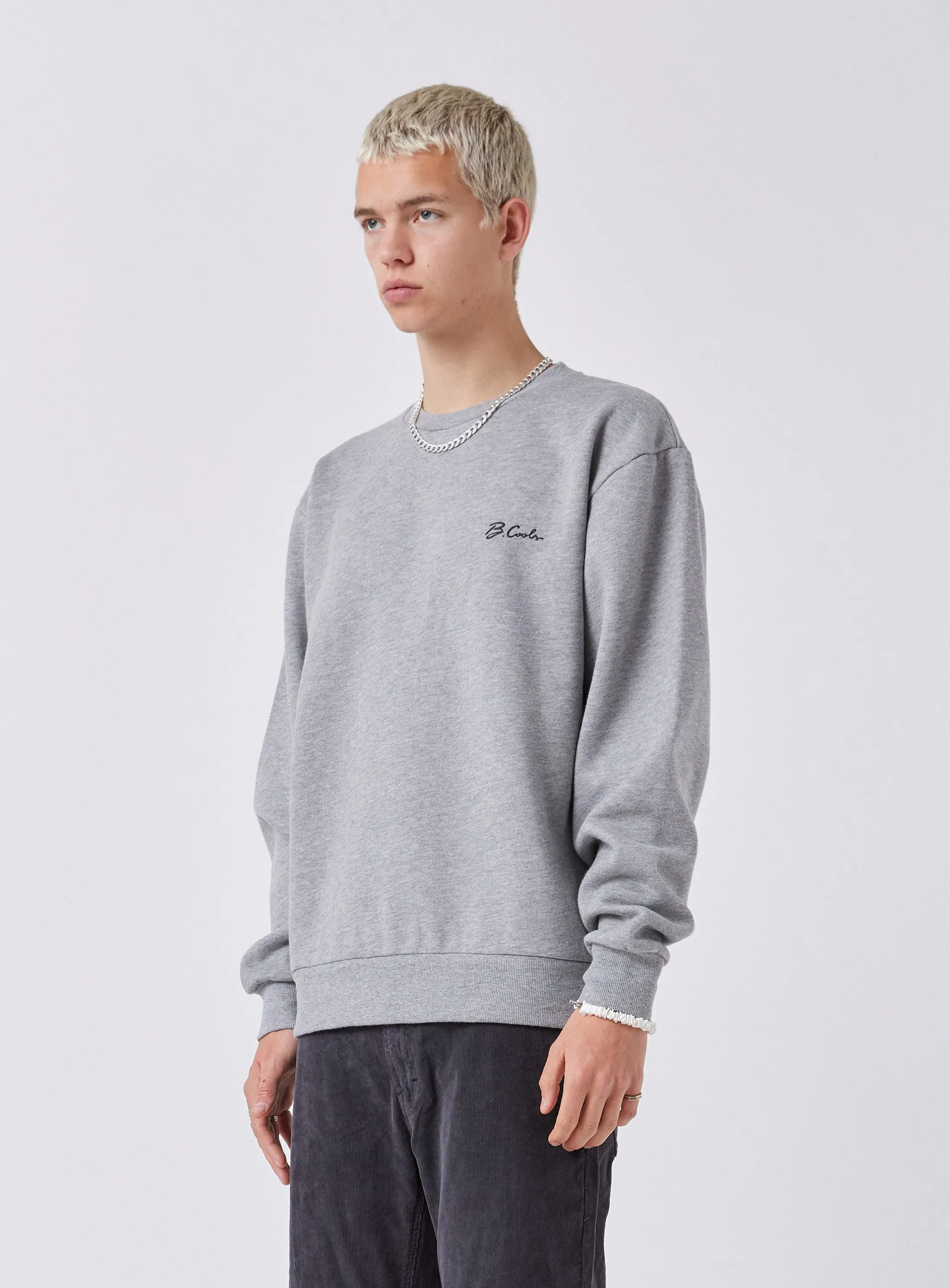 B.Cools Sweatshirt Grey Melange