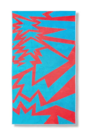 Beach Towel "Cracked" by Liz Collins - XL 100% Cotton