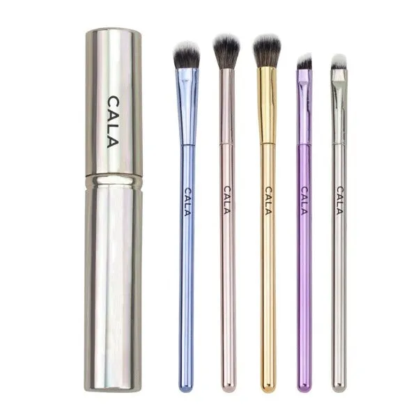 CALA Eye Need It: Essential Eye Brush Set (Silver-5 PCS)