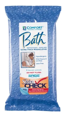 Comfort Bath Bath Wipe, Soft Pack, Aloe, Clean Scent, Case of 352