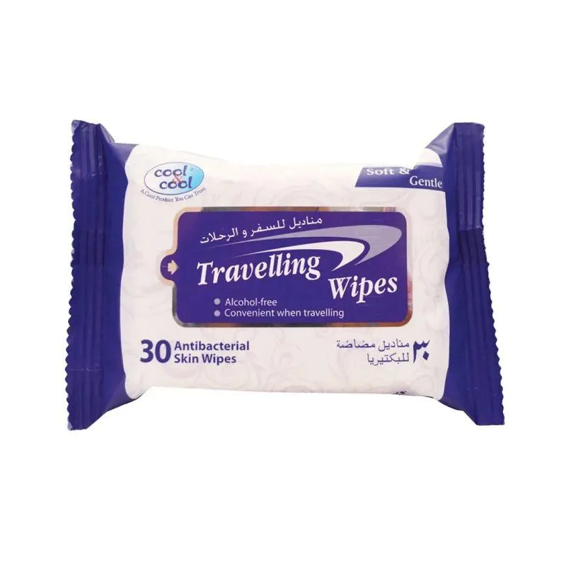 Cool & Cool Travelling Wipes - 30 Wipes