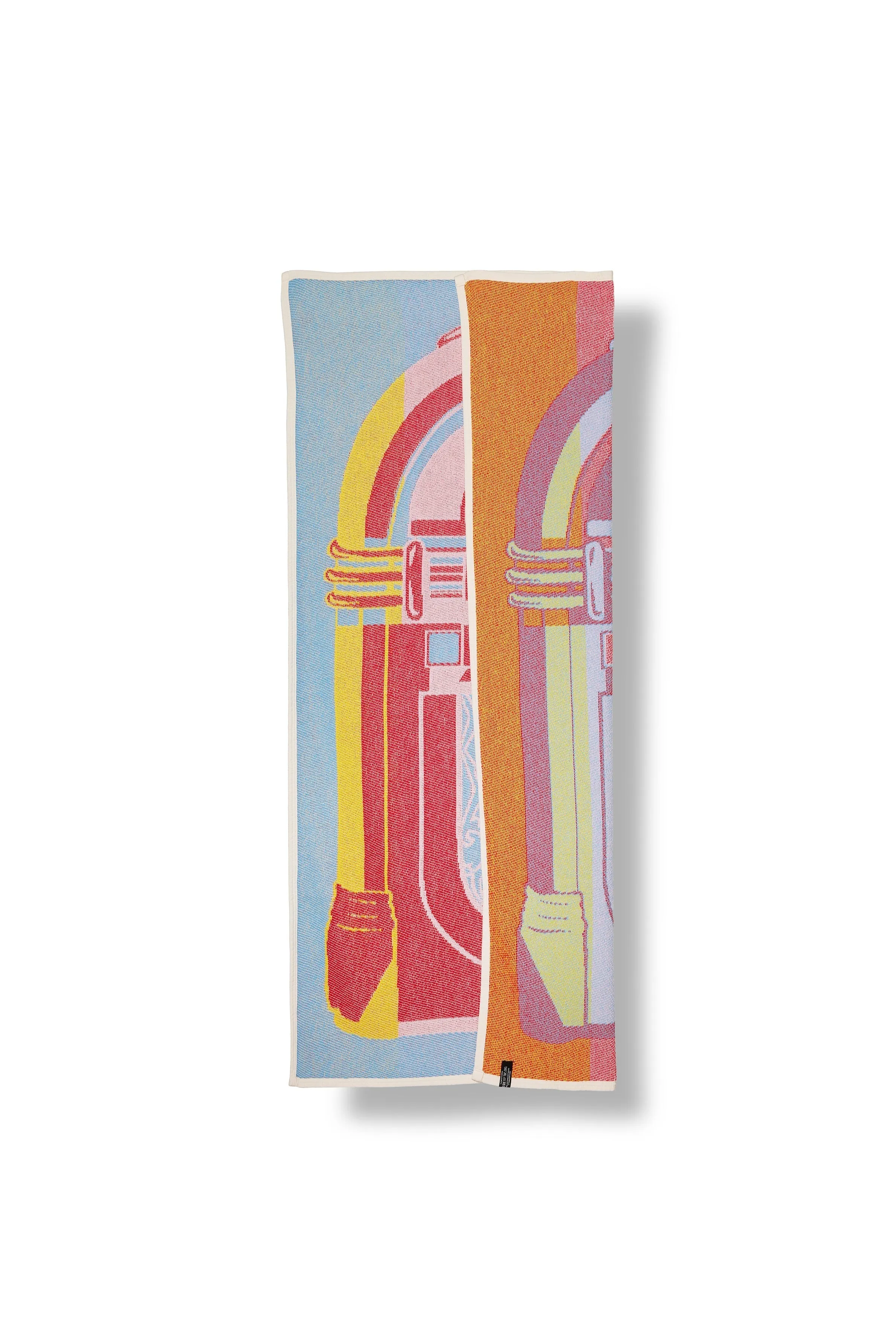 Cotton Beach Towel / Mini Blanket "Jukebox" by Dalakami