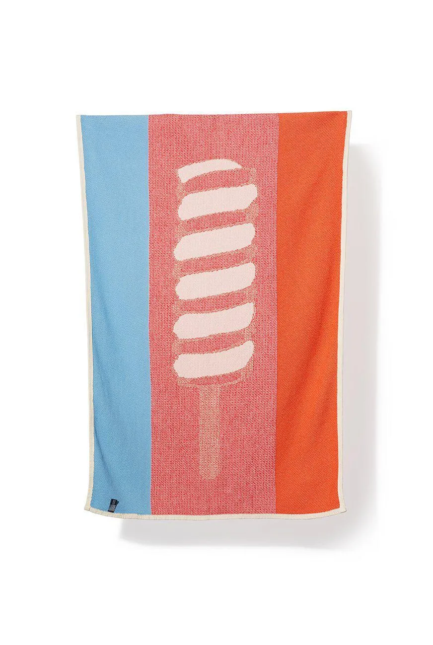 Cotton Beach Towel or Mini Blanket "Lollipop" by Michele Rondelli