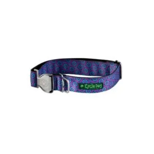 Cycle Dog Purple Blue SpaceDots Dog Collar Large