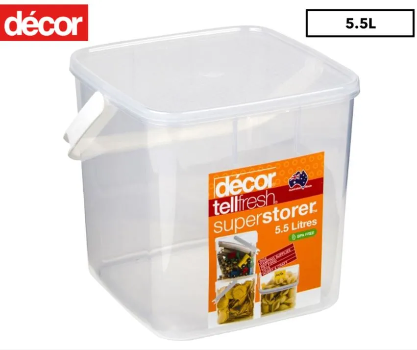 Décor Superstorer, Tellfresh with White Handle, 5.5L