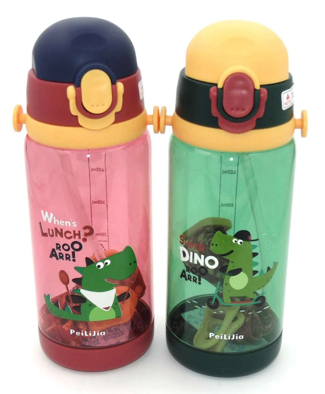 Dino Water Bottle with Strap 600 ML