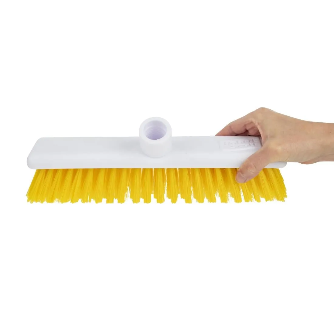 DN831 Jantex Hygiene Broom Soft Bristle Yellow 12in