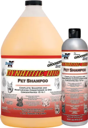 Double K Groomer's Edge Dynamic Duo Pet Shampoo - Assorted Sizes