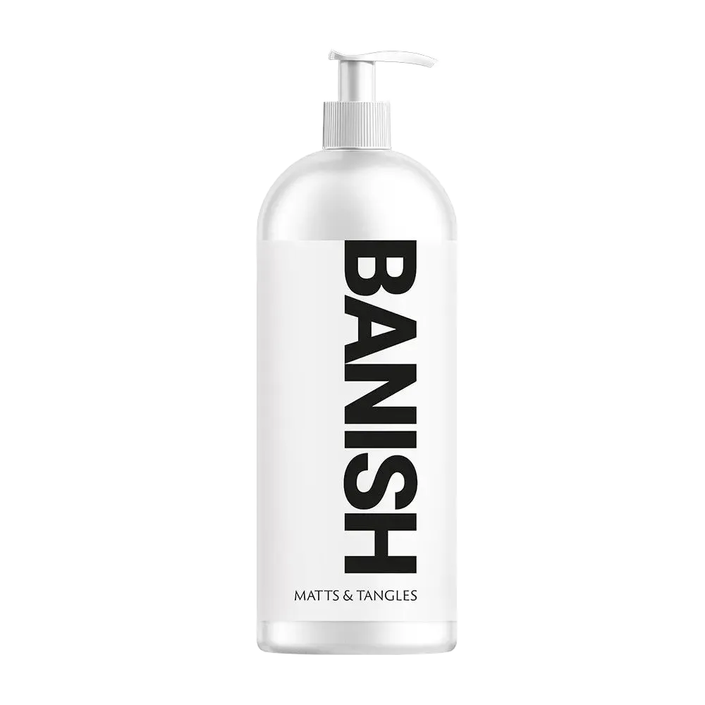 Duo: 17oz Spray and 33oz Conditioner by Banish