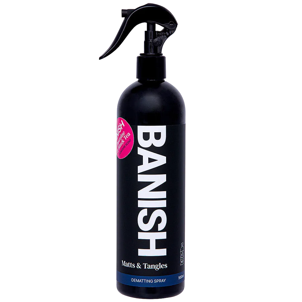 Duo: 17oz Spray and 33oz Conditioner by Banish