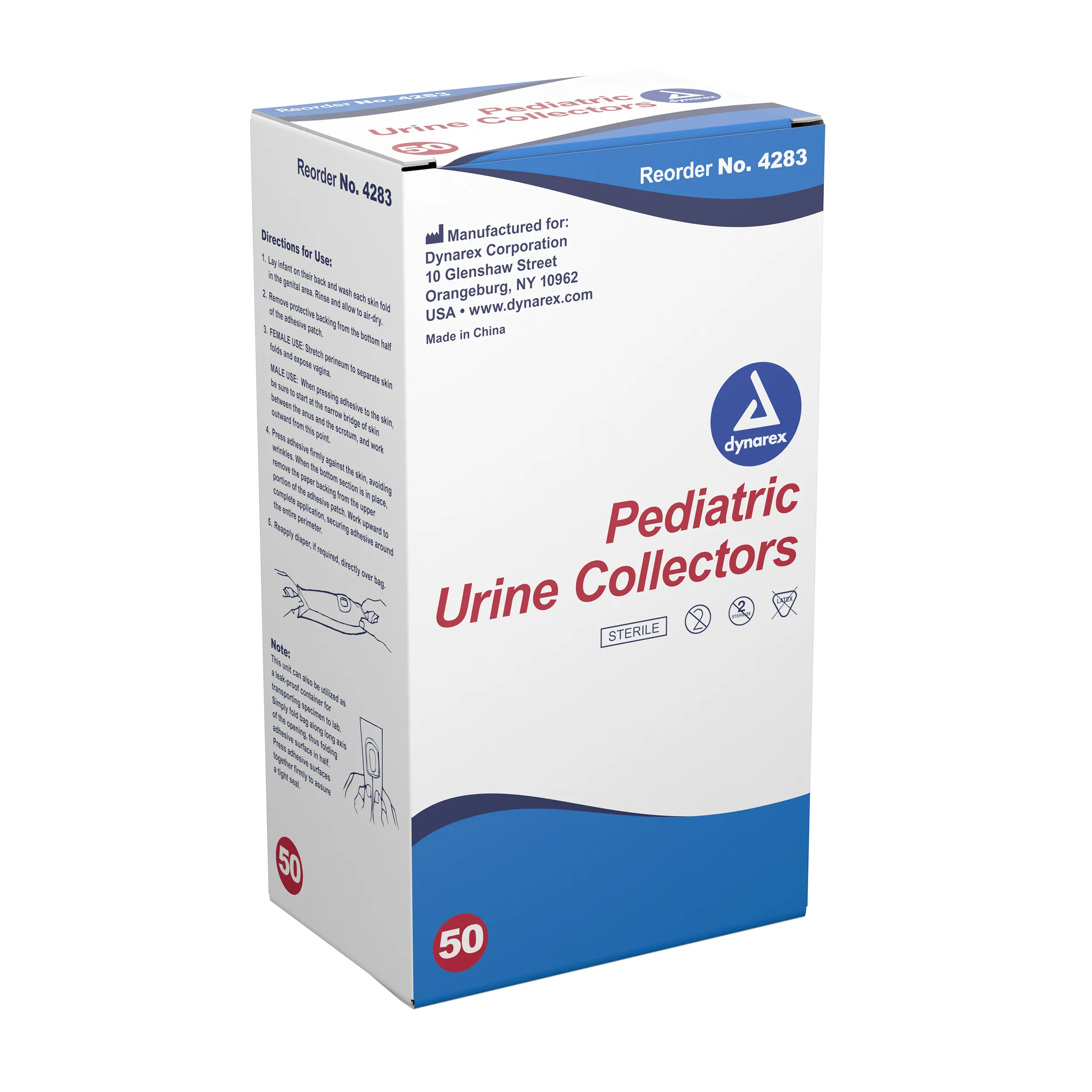 Dynarex - Pediatric Urine Collector, 50/box