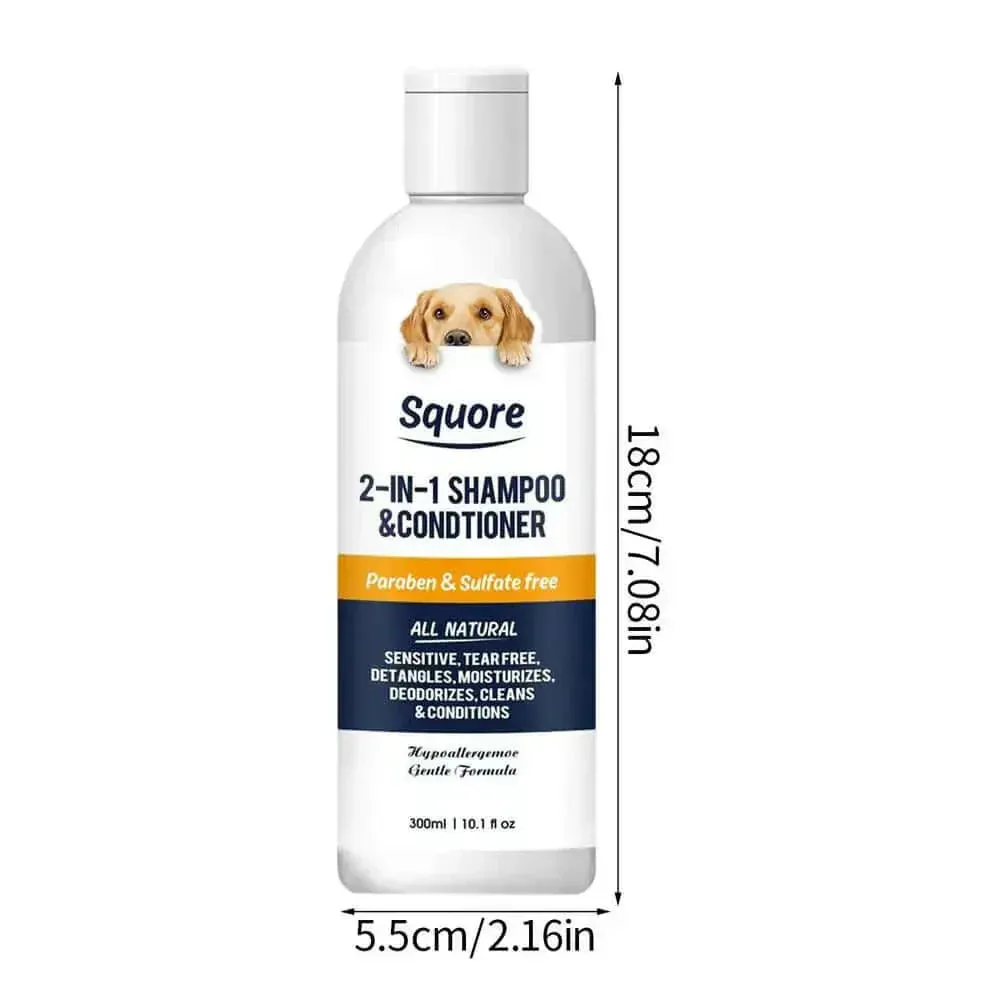 Eco-Friendly Moisturizing Dog Shampoo & Conditioner - Natural Pet Shower Gel