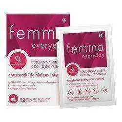 Femma Everyday Intimate Hygiene Wipes x 12 pieces, feminine wipes