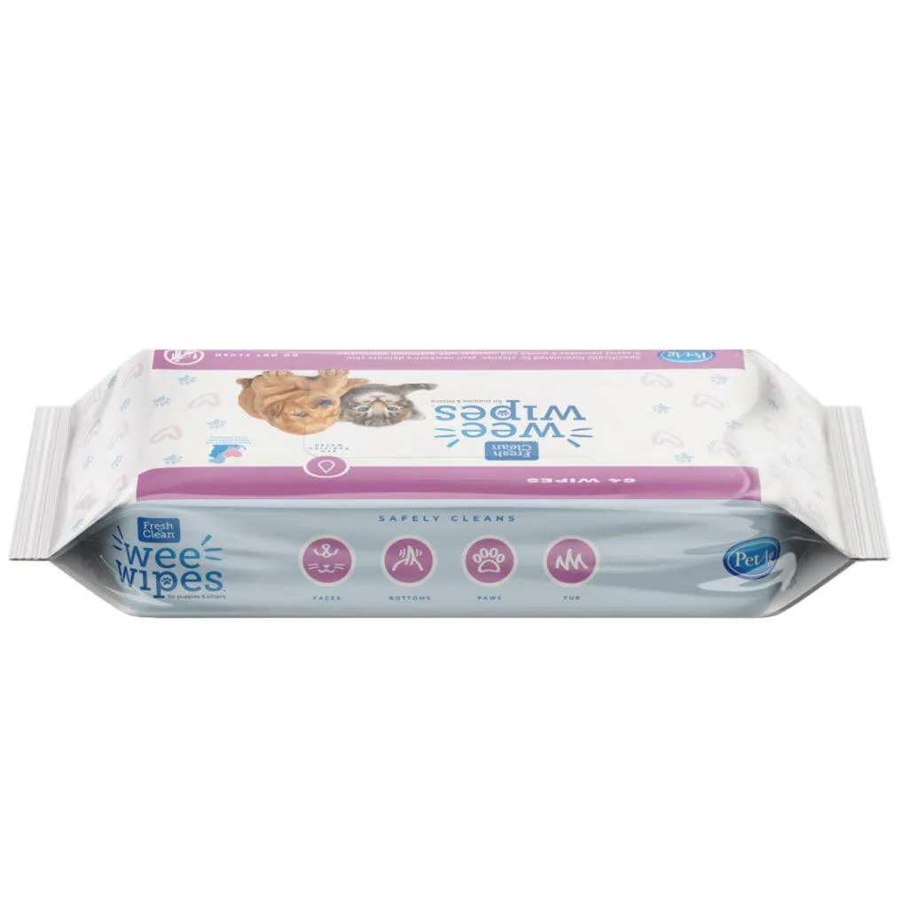 Fresh 'n Clean Wee Wipes for Puppies and Kittens (64 wipes)