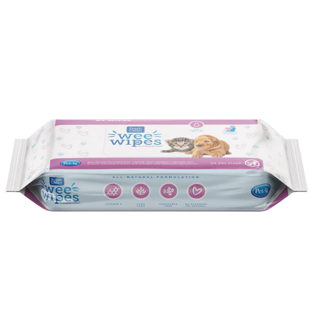 Fresh 'n Clean Wee Wipes for Puppies and Kittens (64 wipes)