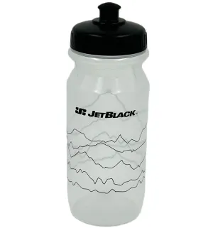 JetBlack Comp Drink Bottle 600ml - Clear w/ Black Lid