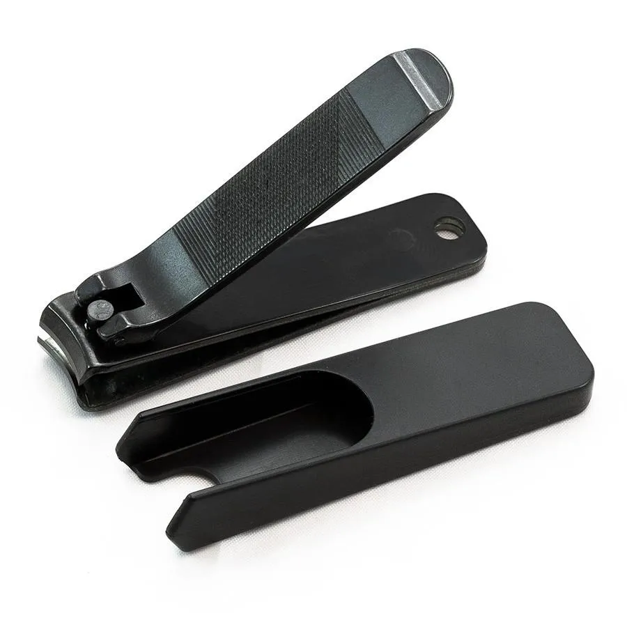 KIYA Black Carbon Steel Nail Clipper, Large - Made in Japan