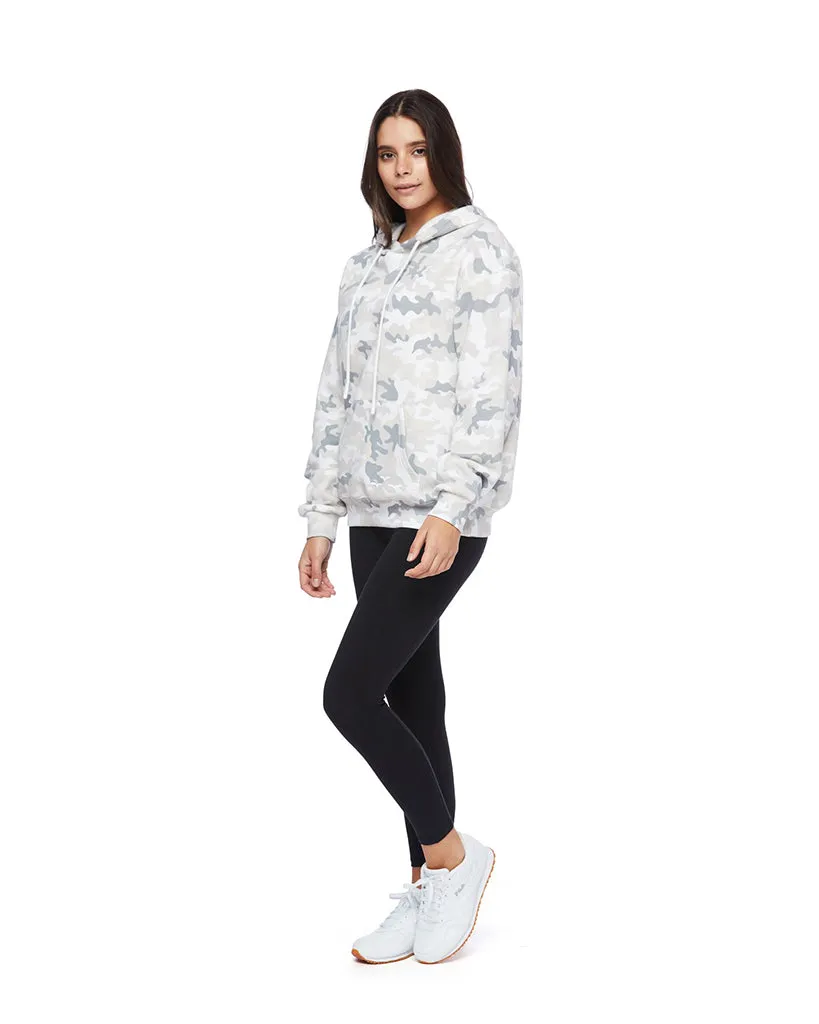 Lazypants Chloe Fleece Hoodie - Womens - White Camo