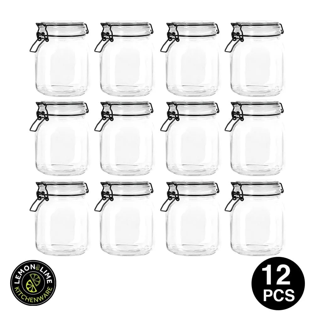 Lemon & Lime 1L FIDO CLIP JAR 12 PCS