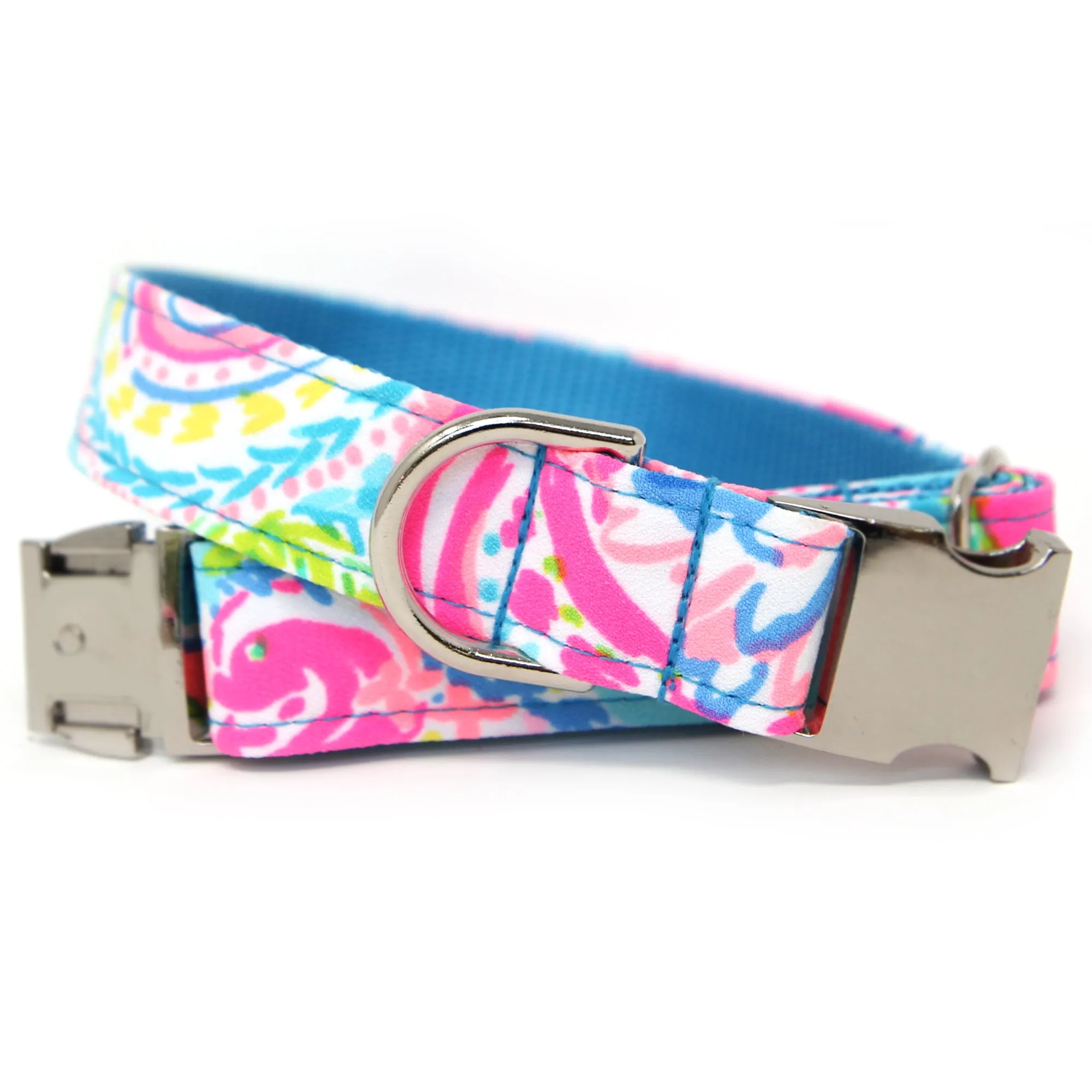 Lilly Pullitzer Pattern Dog Collar | Flocked Fun