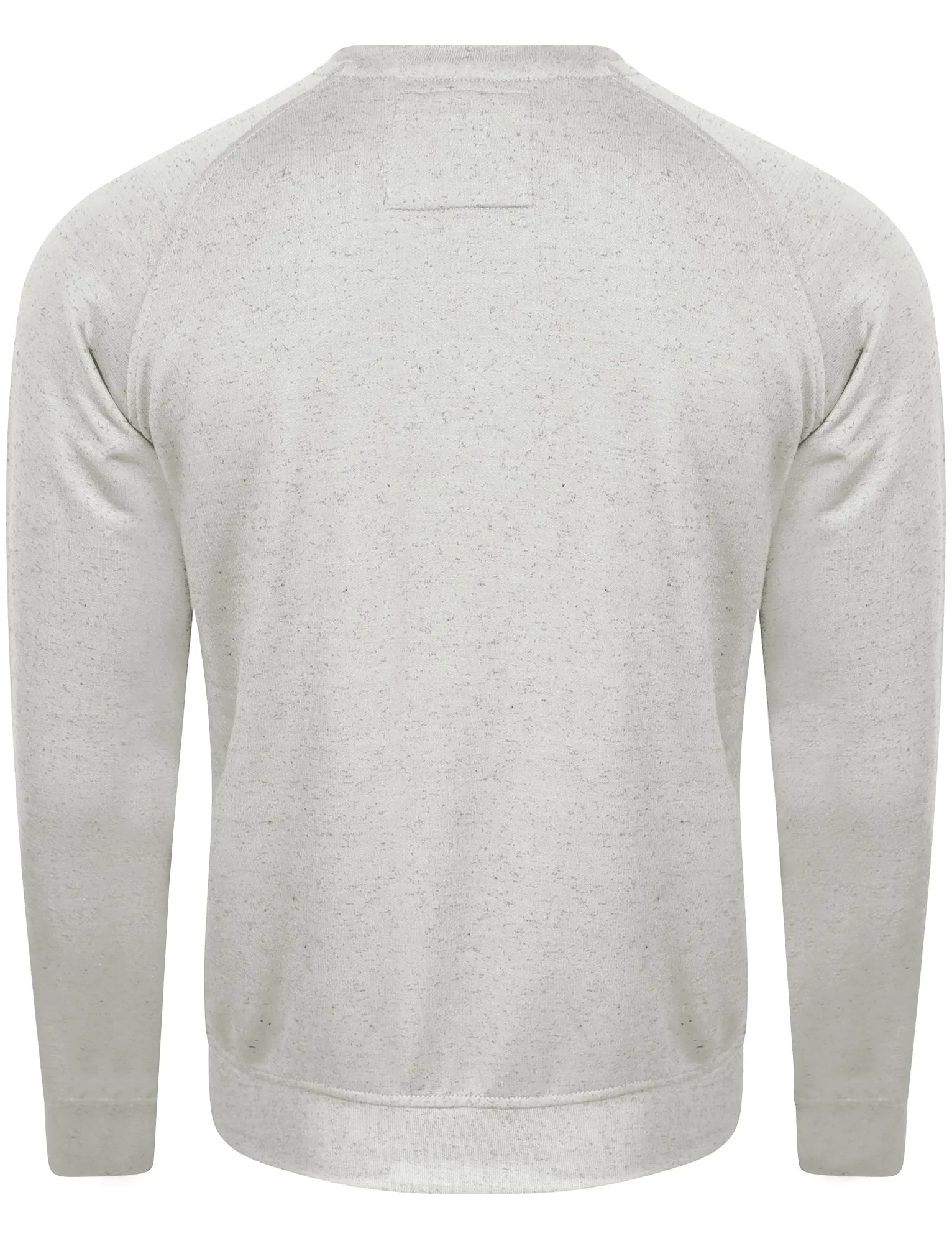 Luis Mohair Texture Print Crew Neck Sweatshirt In Cream