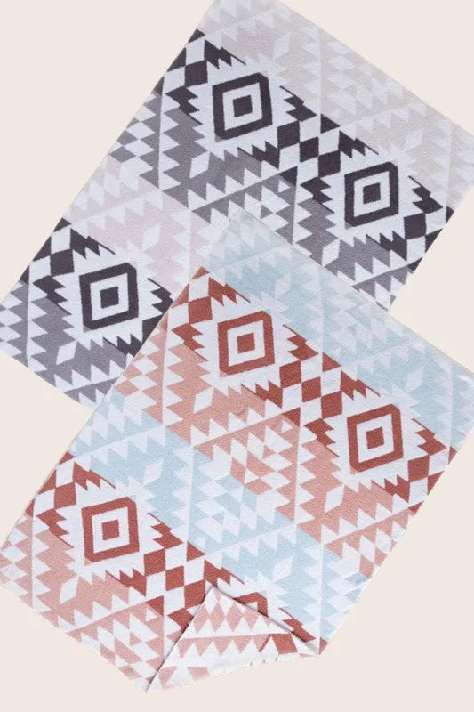 Luxe Super Soft Aztec Boho Print Comfy Blanket