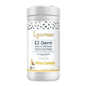 LYXVARA Moisturizing EZ-Derm Aloe/Oatmeal Cleansing Wipes (Piña Colada)