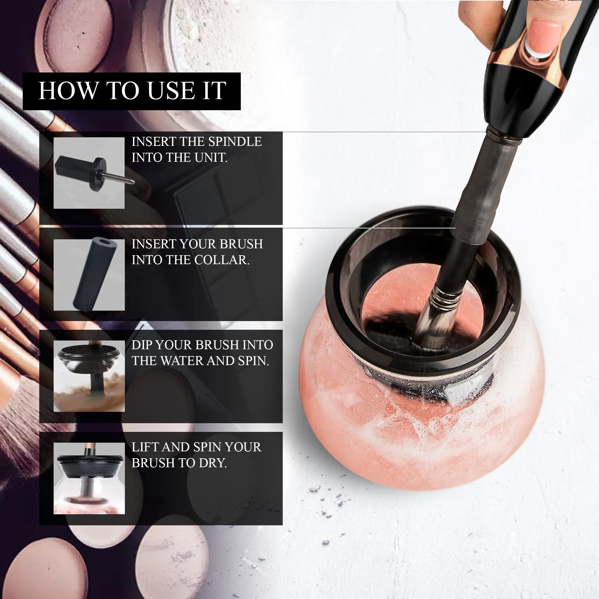 MAKEUP BRUSH CLEANER