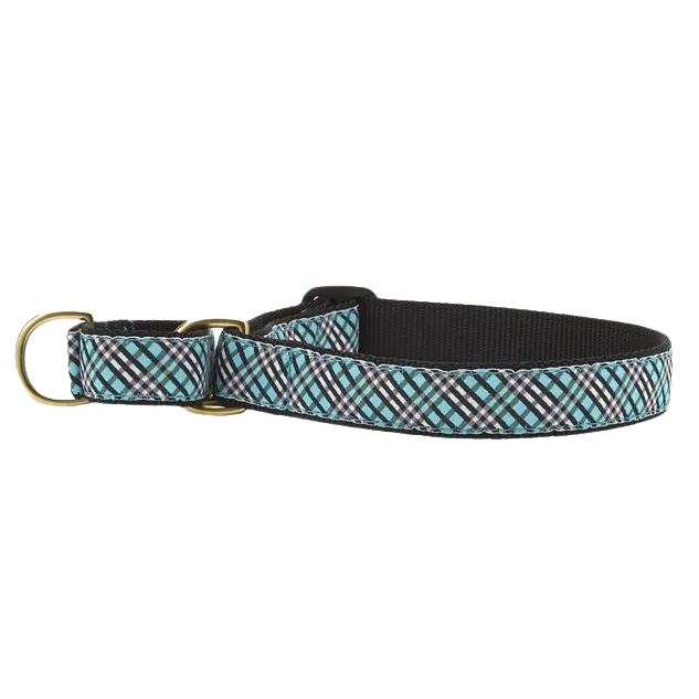 Martingale Collar | Aqua Plaid