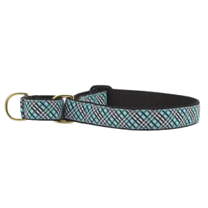 Martingale Collar | Aqua Plaid