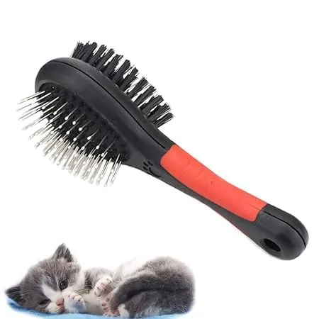 MY PET VET STORE. 06 Double Sided Dog Brush - Pins and Bristle Two-Sided Pet Brush for Detangling and Loose Hair Brand,101 F