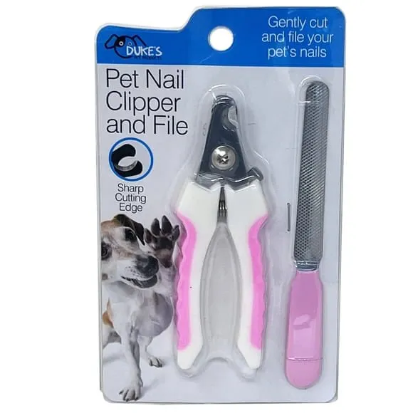 Nail Clipper and File Set, Assorted Colors