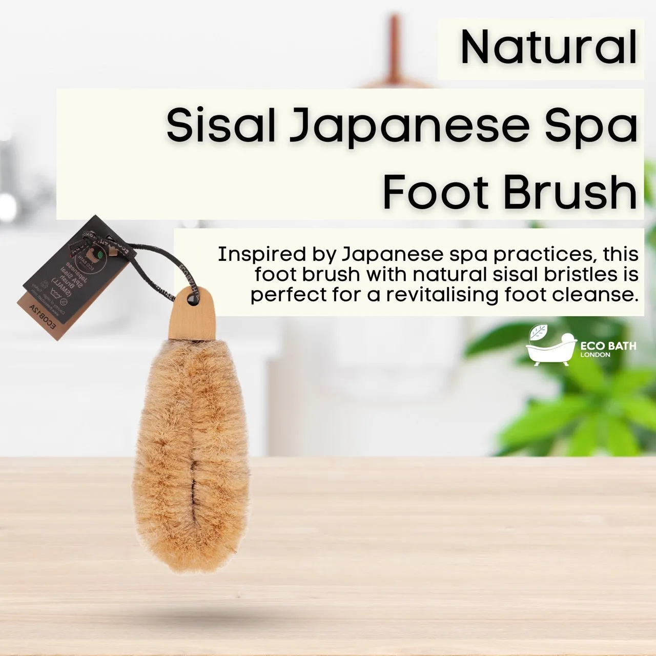 Natural Sisal Japanese Spa Foot Brush