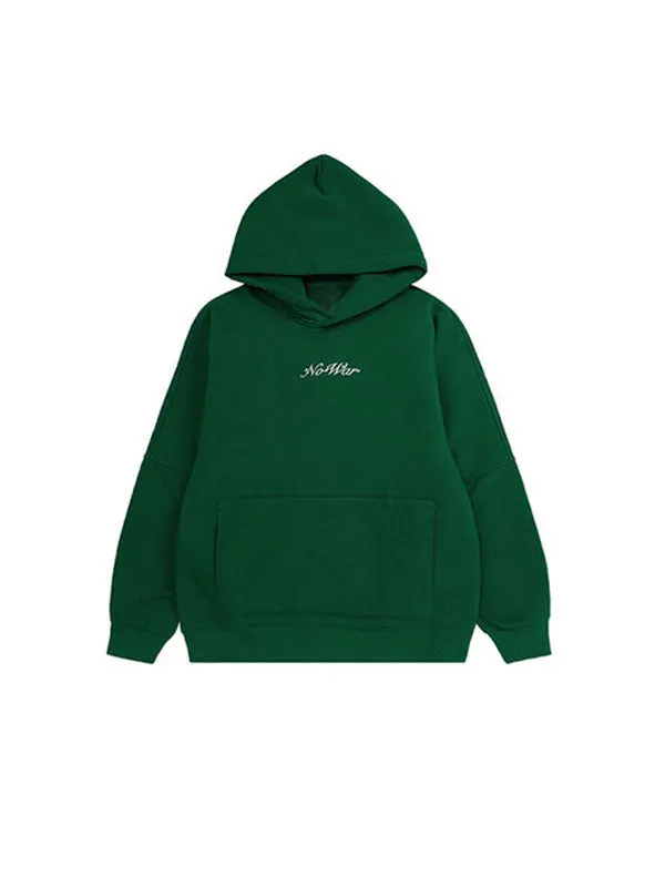 No War Green Fleece Hoodie