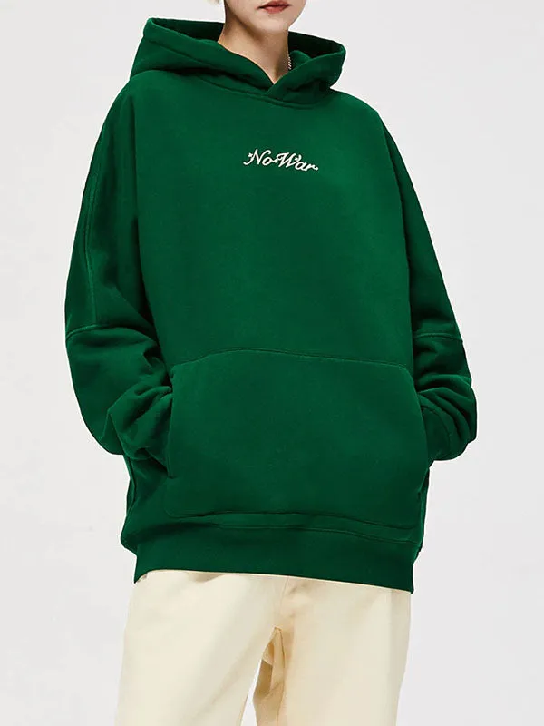 No War Green Fleece Hoodie