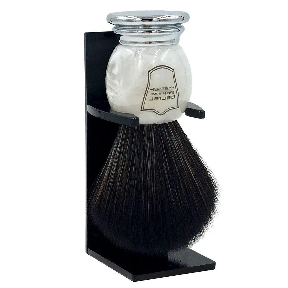 Parker - Marbled Ivory Handle Synthetic Brush with Stand