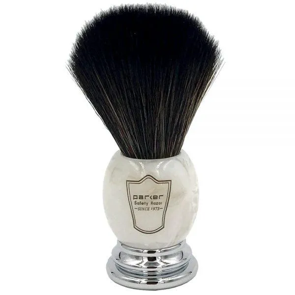 Parker - Marbled Ivory Handle Synthetic Brush with Stand