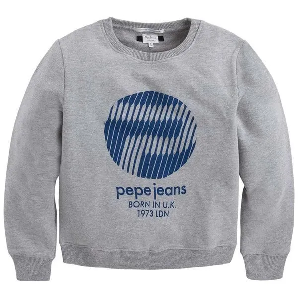 Pepe Jeans Boys Raphael Jr Grey Marl Sweater