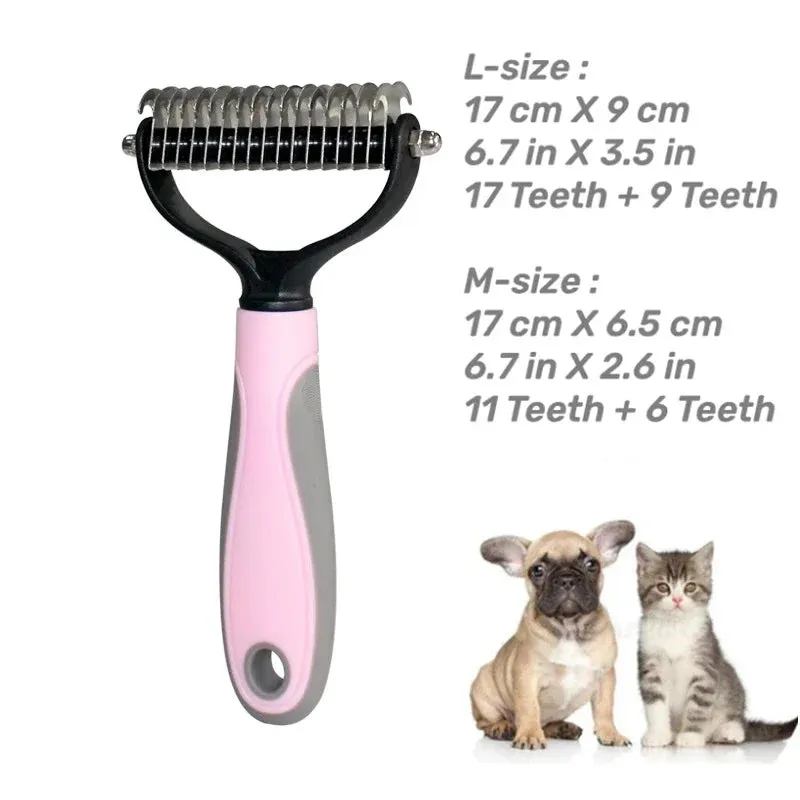 Pet Grooming Brush for Dogs & Cats