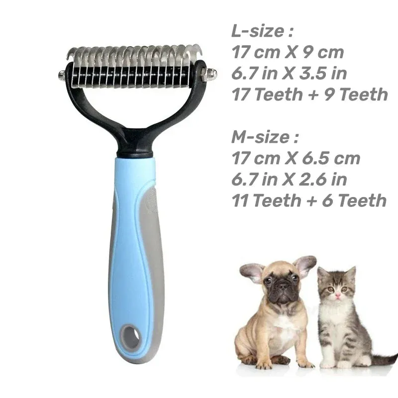 Pet Grooming Brush for Dogs & Cats