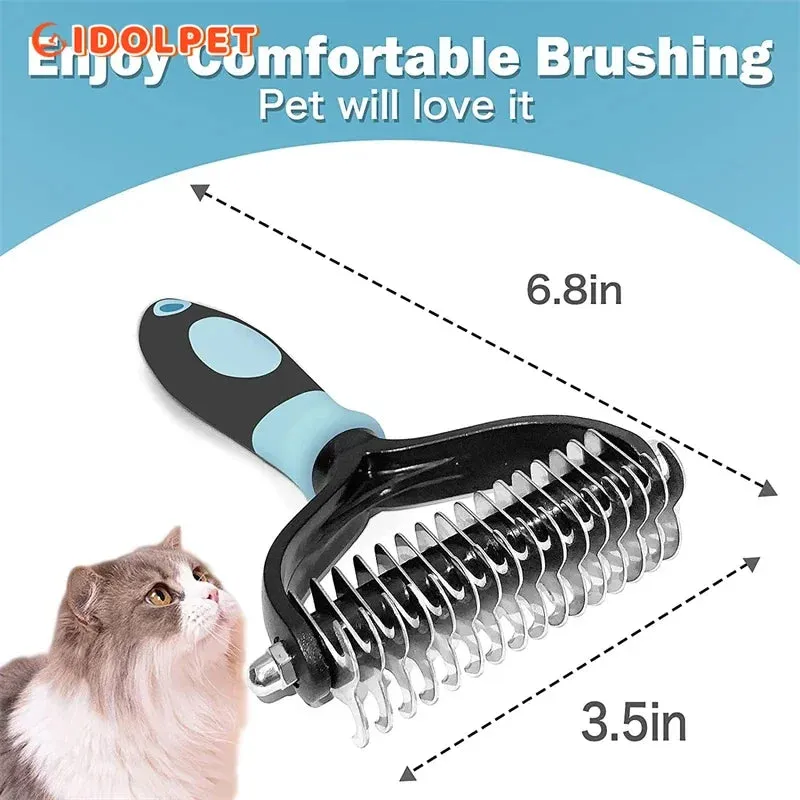 Pet Grooming Brush for Dogs & Cats