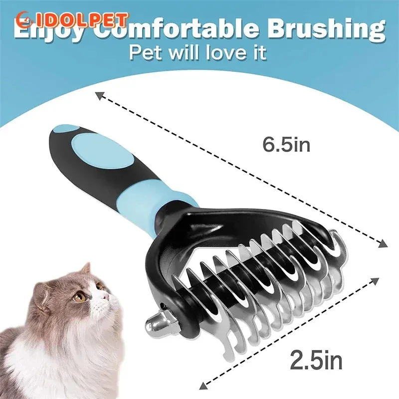 Pet Grooming Brush for Dogs & Cats