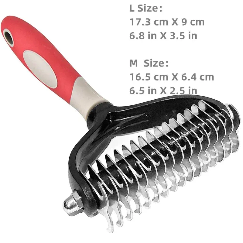 Pet Grooming Brush for Dogs & Cats