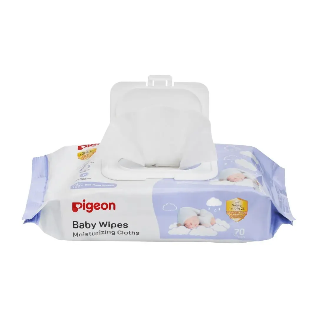 Pigeon Baby Wipes Moisturizing Cloths 70 sheets 3 in 1 bundle